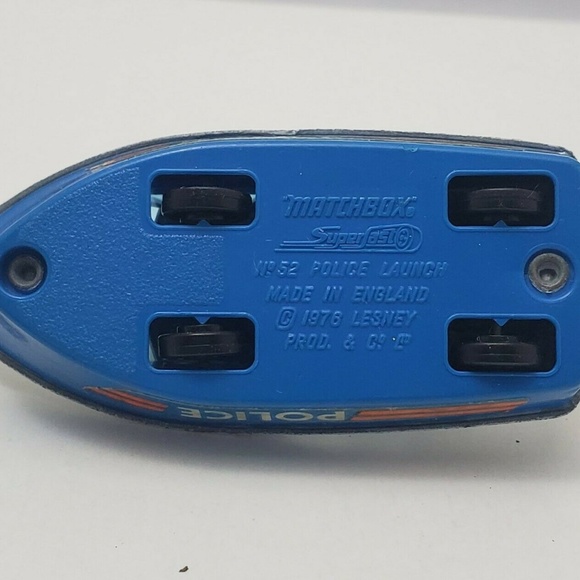Matchbox N°52 POLICE LAUNGH 1976 BLUE/WHITE - Picture 5 of 6